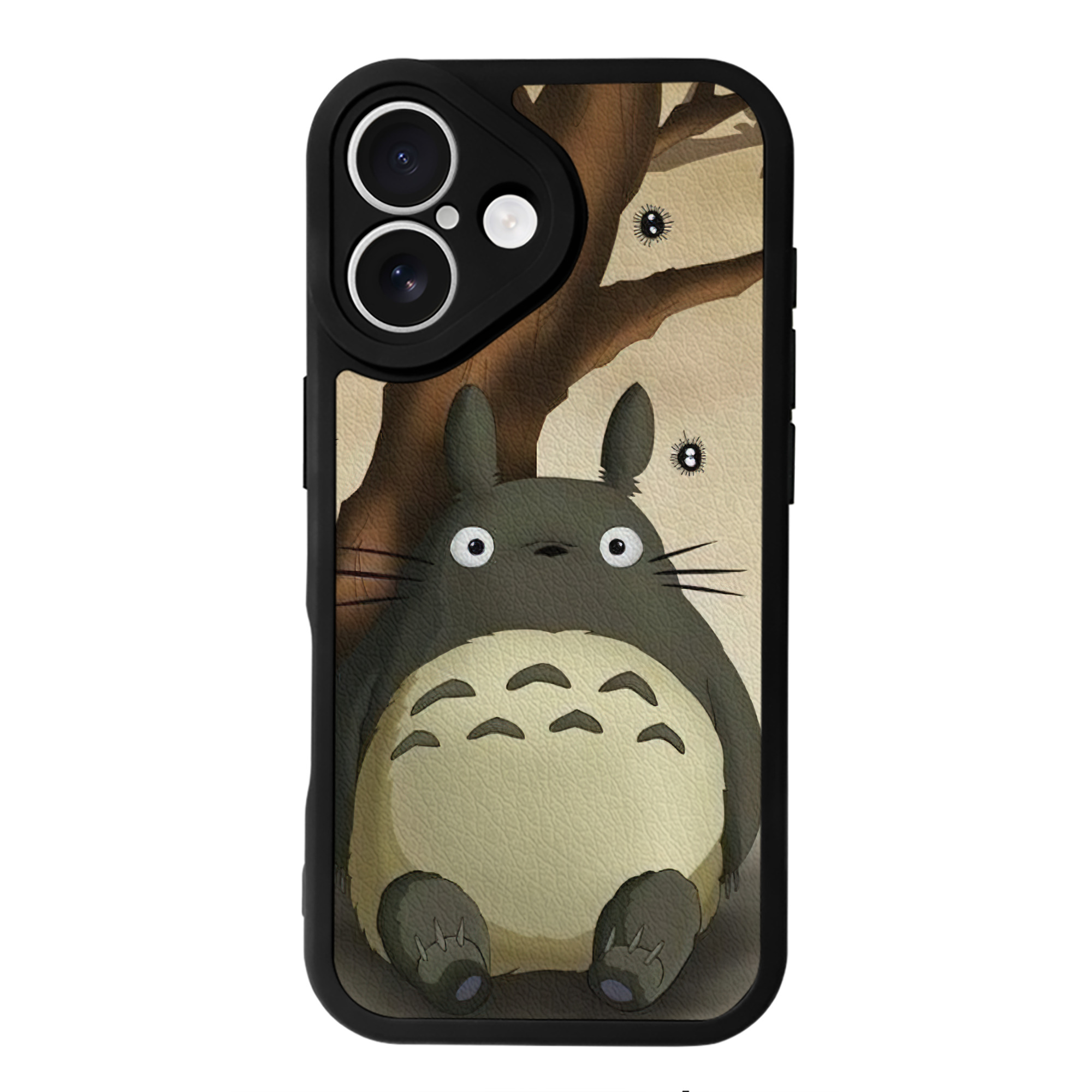 となりのトトロ 草壁メイ 草壁サツキ My Neighbor Totoro Satsuki Kusakabe Mei Kusakabe 【iPhone 16シリーズ対応】シリコンスマホケース（レザー調） 材質：シリコン